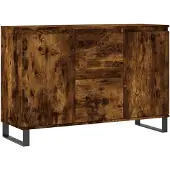 vidaXL Sideboard Räuchereiche 101,5x35x70 cm Holzwerkstoff