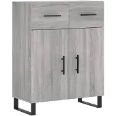 vidaXL Sideboard Grau Sonoma 69,5x34x90 cm Holzwerkstoff