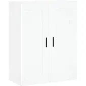 vidaXL Wandschrank Weiß 69,5x34x90 cm Holzwerkstoff