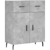 vidaXL Sideboard Betongrau 69,5x34x90 cm Holzwerkstoff
