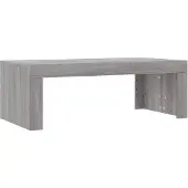 vidaXL Couchtisch Grau Sonoma 102x50x36 cm Holzwerkstoff