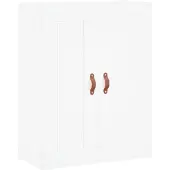 vidaXL Wandschrank Weiß 69,5x34x90 cm Holzwerkstoff