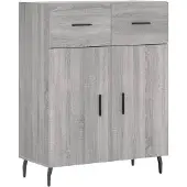vidaXL Sideboard Grau Sonoma 69,5x34x90 cm Holzwerkstoff