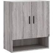 vidaXL Wandschrank Grau Sonoma 60x31x70 cm Holzwerkstoff