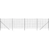 vidaXL Maschendrahtzaun Anthrazit 2,2x10 m Verzinkter Stahl