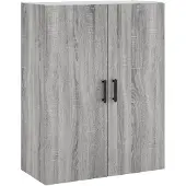 vidaXL Wandschrank Grau Sonoma 69,5x34x90 cm