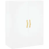 vidaXL Wandschrank Weiß 69,5x34x90 cm