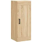 vidaXL Wandschrank Sonoma-Eiche 34,5x34x90 cm Holzwerkstoff