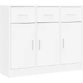 vidaXL Sideboard Weiß 91 x 28 x 75 cm Holzwerkstoff
