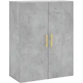 vidaXL Wandschrank Betongrau 69,5x34x90 cm