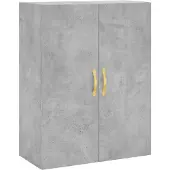 vidaXL Wandschrank Betongrau 69,5x34x90 cm