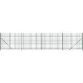 vidaXL Maschendrahtzaun mit Bodenflansch Grün 1,6x10 m