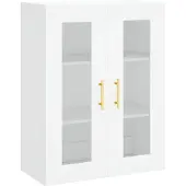 vidaXL Wandschrank Weiß 69,5x34x90 cm