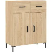vidaXL Sideboard Sonoma-Eiche 69,5x34x90 cm Holzwerkstoff