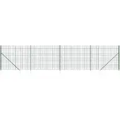vidaXL Maschendrahtzaun mit Bodenhülsen Grün 1,8x10 m