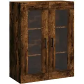 vidaXL Wandschrank Räuchereiche 69,5x34x90 cm