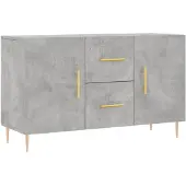 vidaXL Sideboard Betongrau 100x36x60 cm Holzwerkstoff