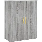 vidaXL Wandschrank Grau Sonoma 69,5x34x90 cm