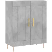 vidaXL Sideboard Betongrau 69,5x34x90 cm Holzwerkstoff