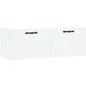 vidaXL Wandschrank Weiß 100x36,5x35 cm Holzwerkstoff
