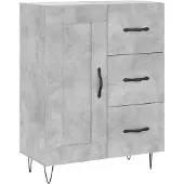 vidaXL Sideboard Betongrau 69,5x34x90 cm Holzwerkstoff