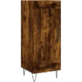 vidaXL Sideboard Räuchereiche 34,5x34x90 cm Holzwerkstoff