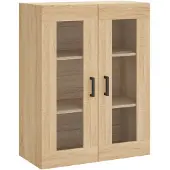 vidaXL Wandschrank Sonoma-Eiche 69,5x34x90 cm