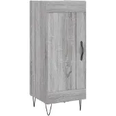 vidaXL Sideboard Grau Sonoma 34,5x34x90 cm Holzwerkstoff