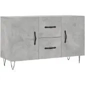 vidaXL Sideboard Betongrau 100x36x60 cm Holzwerkstoff