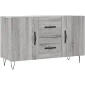 vidaXL Sideboard Grau Sonoma 100x36x60 cm Holzwerkstoff