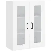 vidaXL Wandschrank Weiß 69,5x34x90 cm