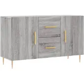 vidaXL Sideboard Grau Sonoma 100x36x60 cm Holzwerkstoff