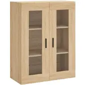 vidaXL Wandschrank Sonoma-Eiche 69,5x34x90 cm
