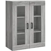 vidaXL Wandschrank Grau Sonoma 69,5x34x90 cm