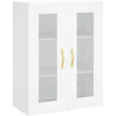 vidaXL Wandschrank Weiß 69,5x34x90 cm