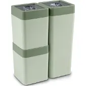 Sunware Sigma Vorratsgläser-Set für Zuhause, 0,6 l + 1,4 l, Grün