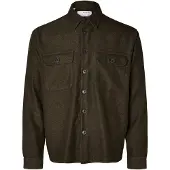 Selected Homme Homme Herren Freizeithemd SLHMASON-TWILL OVERSHIRT Relaxed Fit Blau 16090170 XL