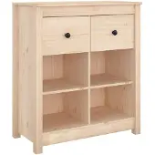 vidaXL Sideboard 70x35x80 cm Massivholz Kiefer
