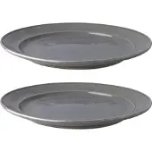 Costa Nova Teller Serenity 24,5 cm Grau 2 Stück