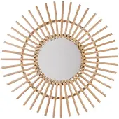Atmosphera Rattan-Spiegel rund - Durchmesser 58 cm