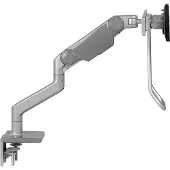 Humanscale M8.1 Dual Monitor Tischhalterung Klemme, schräg, silber (M81CMSBHG)