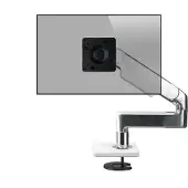 Humanscale M8.1 Monitor Tischhalterung Durchschraub gerade, weiß