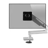 Humanscale M2.1 Monitor Tischhalterung Durchschraub gerade, silber