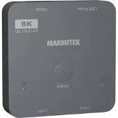 Marmitek Connect 720 - HDMI Switch 8K 60Hz - 4K 120Hz - HDMI 2.1 - 2 Eingänge / 1 Ausgang, HDMI, Grau, 120 Hz, 48 Gbit/s, 7680 x 4320 Pixel, 8K Ultra HD