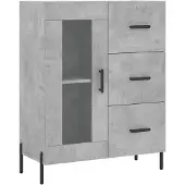 vidaXL Sideboard Betongrau 69,5x34x90 cm Holzwerkstoff
