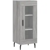 vidaXL Sideboard Grau Sonoma 34,5x34x90 cm Holzwerkstoff