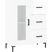vidaXL Sideboard Hochglanz-Weiß 69,5x34x90 cm Holzwerkstoff