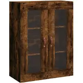 vidaXL Wandschrank Räuchereiche 69,5x34x90 cm