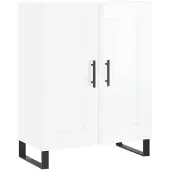 vidaXL Sideboard Hochglanz-Weiß 69,5x34x90 cm Holzwerkstoff