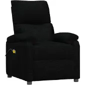 vidaXL Massagesessel Schwarz Stoff